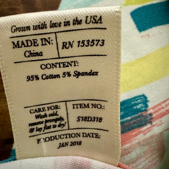 Wildflowers Technicolor Betty Dress Blue Pink Yellow Knit Short Sleeve 14 - Picture 7 of 7